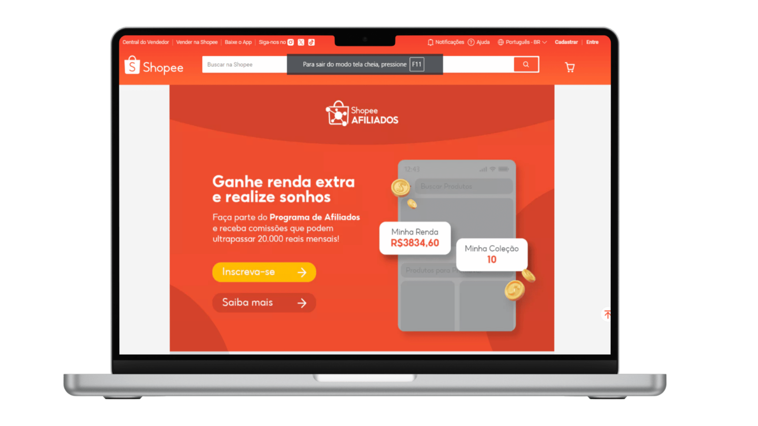 O programa de afiliados da Shopee permite que você promova produtos da plataforma e ganhe comissões por cada venda realizada através dos seus links de afiliado. Esta é outra maneira de entrar no e-commerce sem a necessidade de um grande investimento inicial.